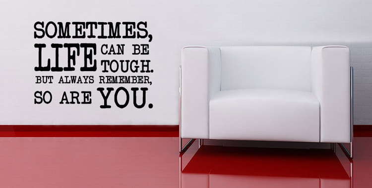 Dekorativne nalepke z motivacijskimi napisi